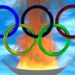 Znicz olimpijski na pellet drzewny