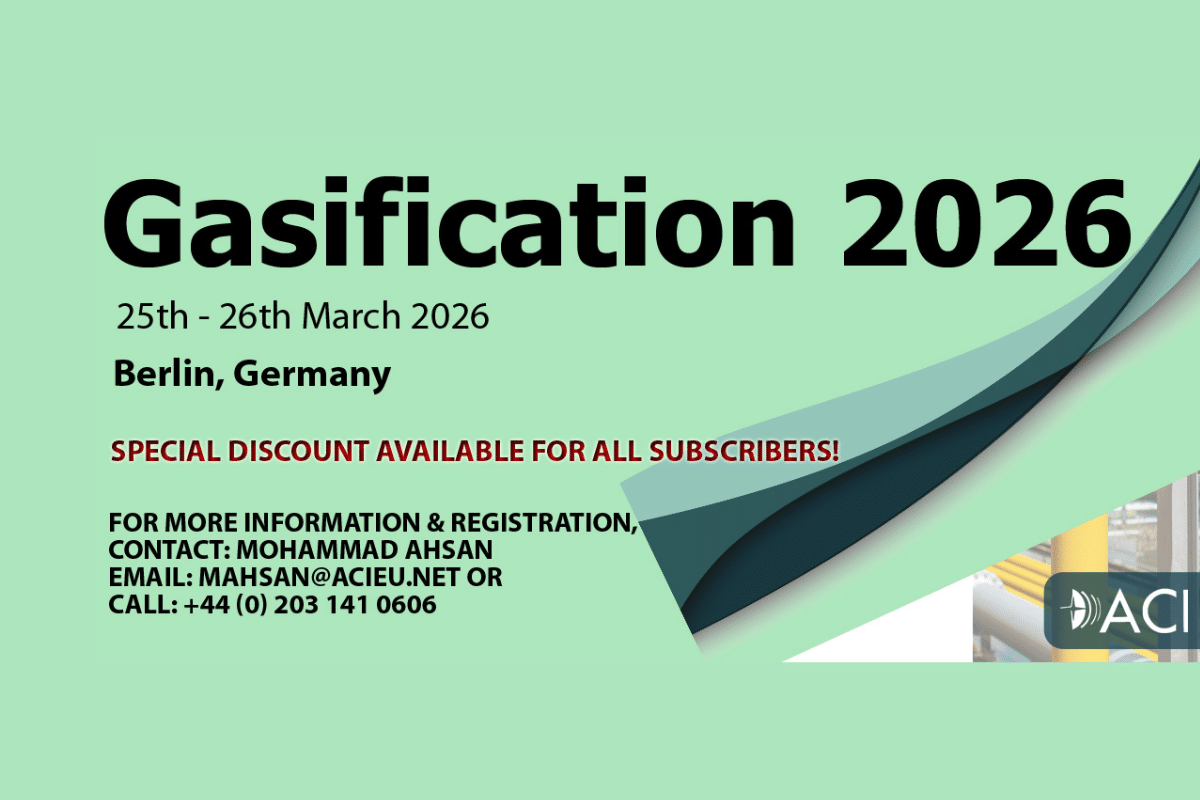 Gasification 2026 – Kształtowanie przyszłości zrównoważonej energii