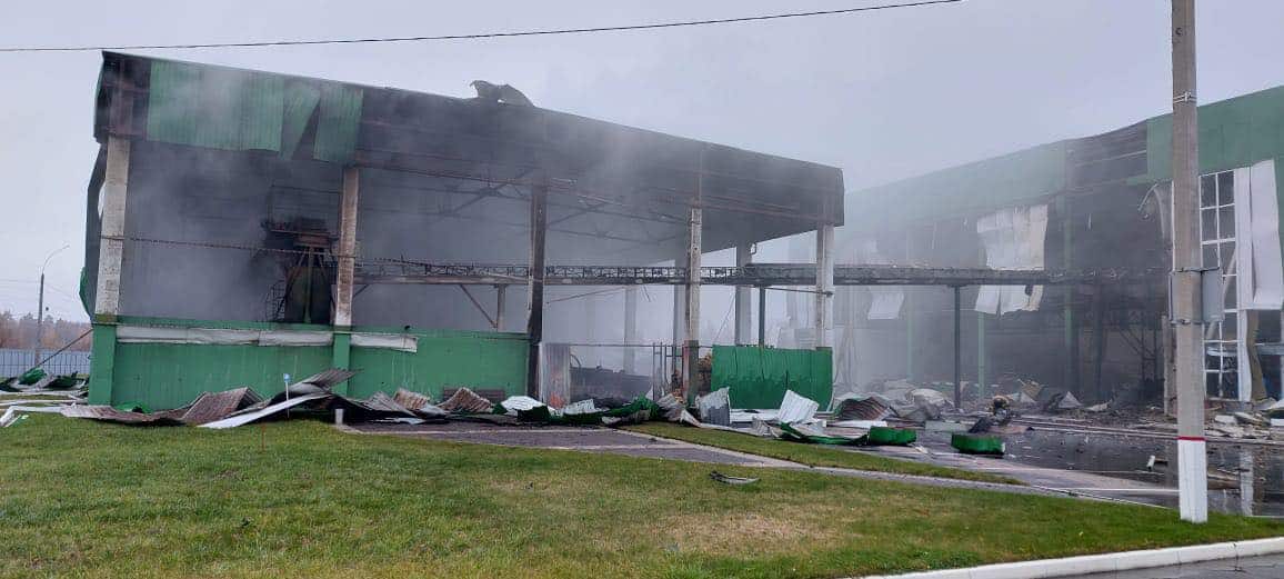 Ukraińska ciepłownia biomasowa została zniszczona przez rosyjskie drony
