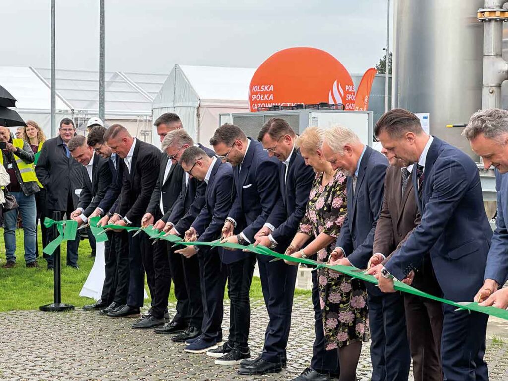 W uroczystym otwarciu biometanowni udział wzięli m.in. ministrowie rolnictwa i rozwoju wsi oraz energii